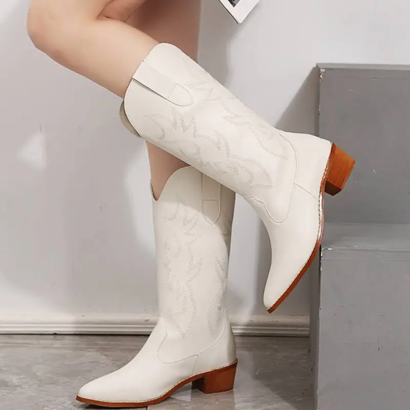 Basics Simple Mid Calf Boots-4