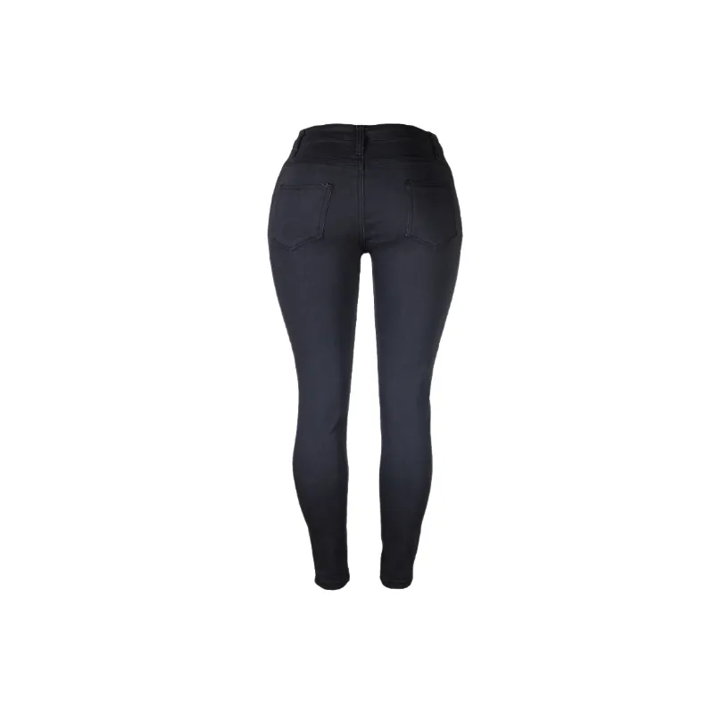 Casual Plain Jeans Women-1