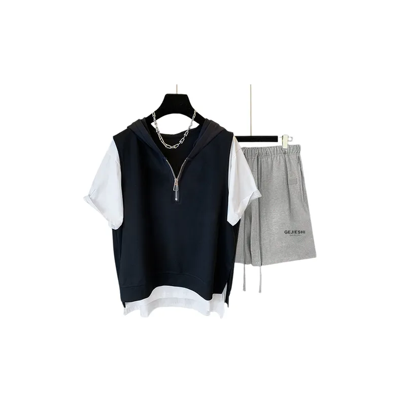 Trendy Versatile T Shirt And Short Set-3