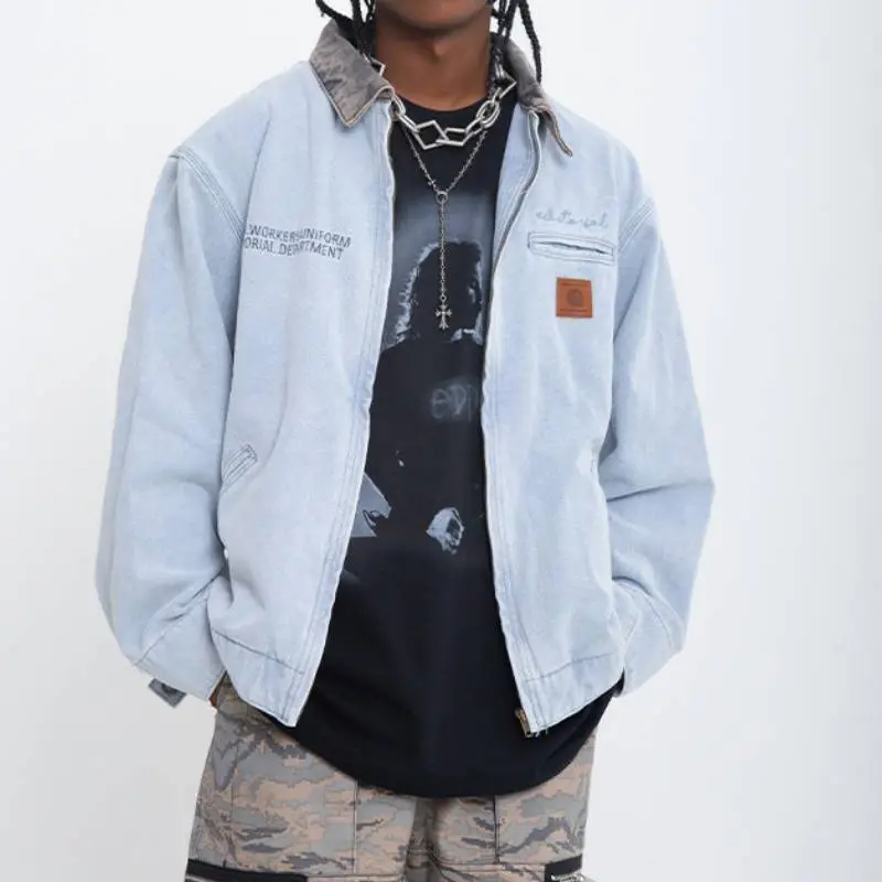 Fashionable Simple Denim Jacket-6