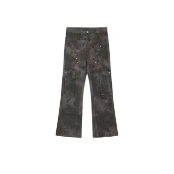 Tie Dyed Split Stitching Trousers