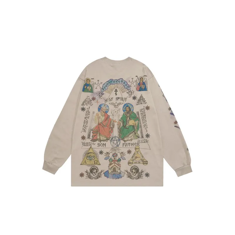 Vibe Style Hip Hop Graffiti Vintage Retro Long Sleeved T Shirt swag OOTD-1