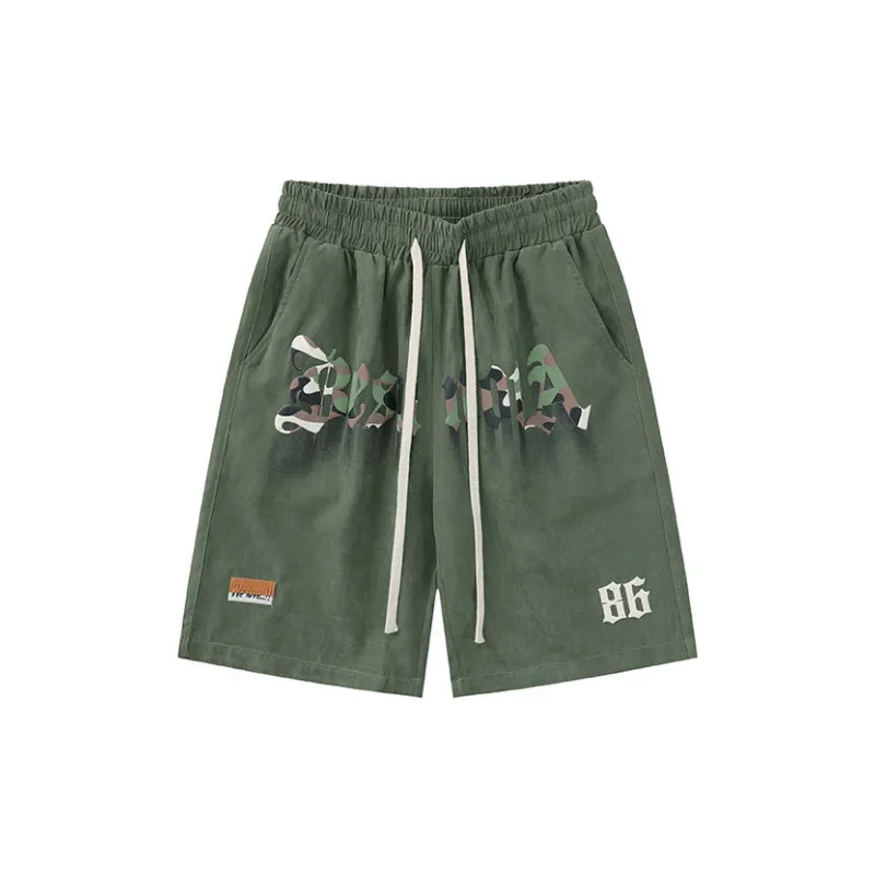 Fashionable Simple Polyester Casual Shorts-6