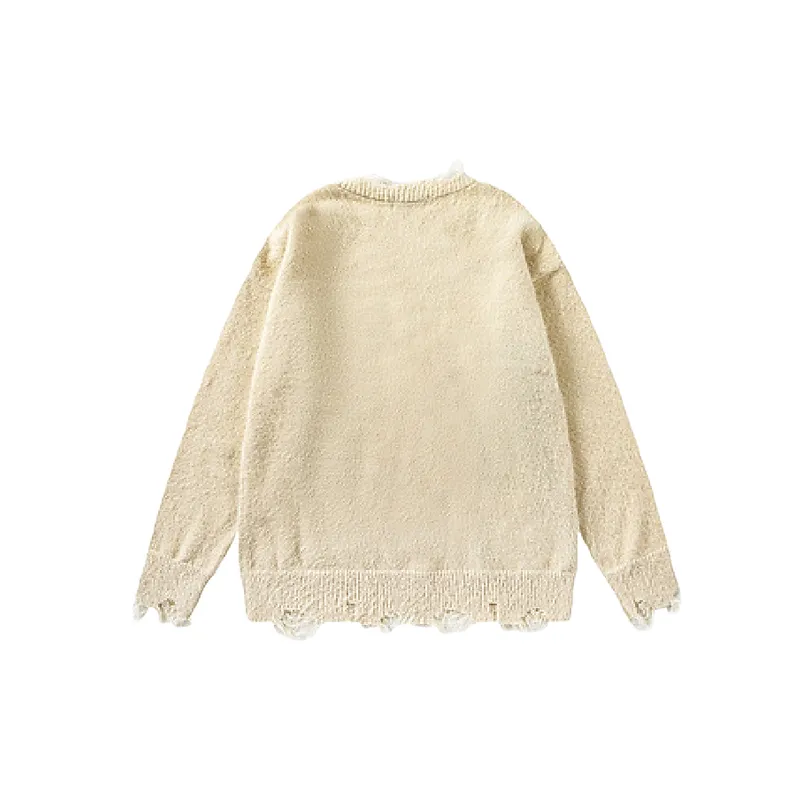 Trendy Retro Ripped Sweater-1