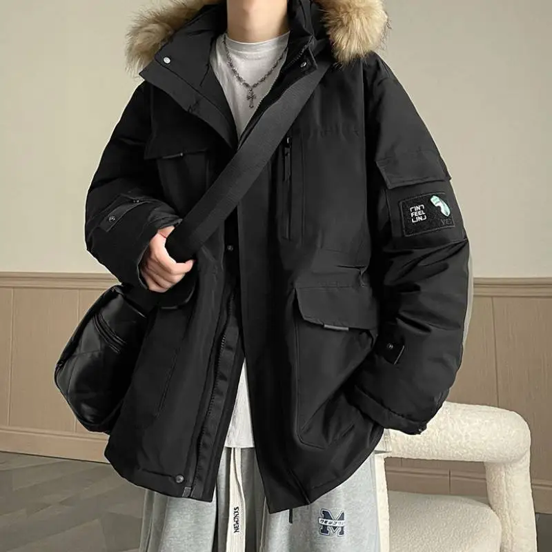 Warming Simple Blended Synthetic Fabrics Quilted Jacket-1