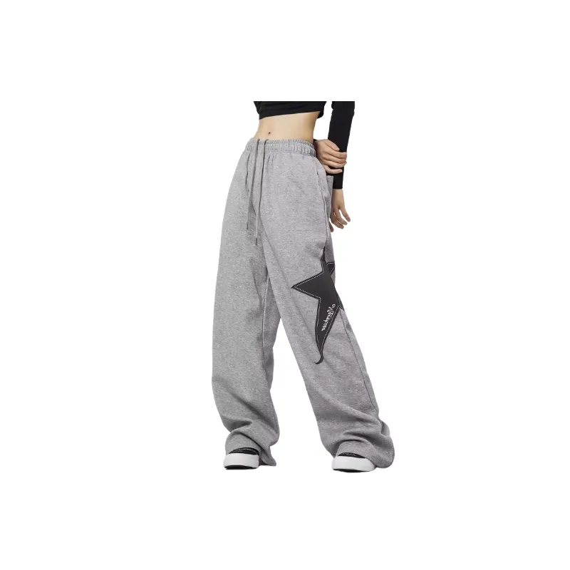 Retro Casual Knit Sweatpants-0