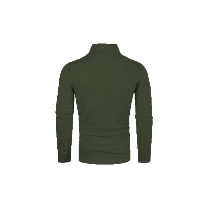 Zipper Casual Blended Synthetic Fabrics Sweatshirt-8