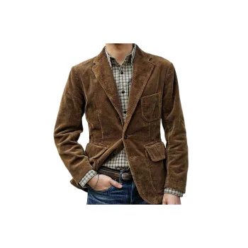 Casual Retro Corduroy Business Suit