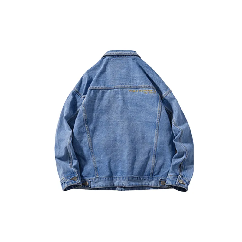 Breathable Loose Denim Jacket-1