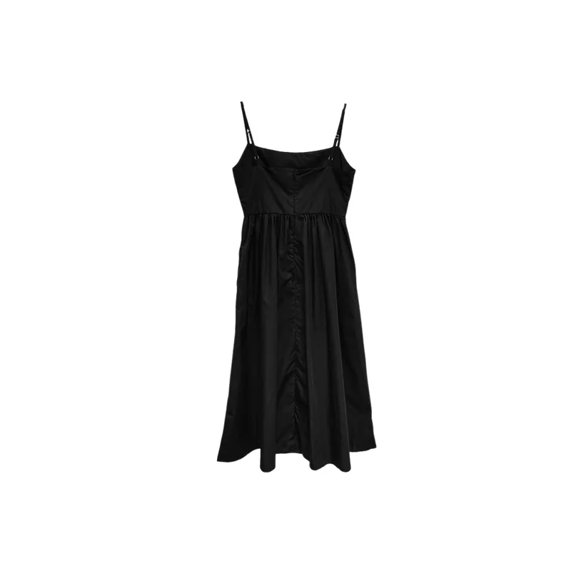 Sexy Plain Polyester Dress Women-4