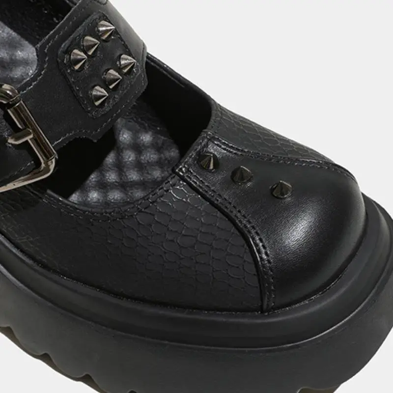 Punk Fashionable Mary Jane Shoes-3