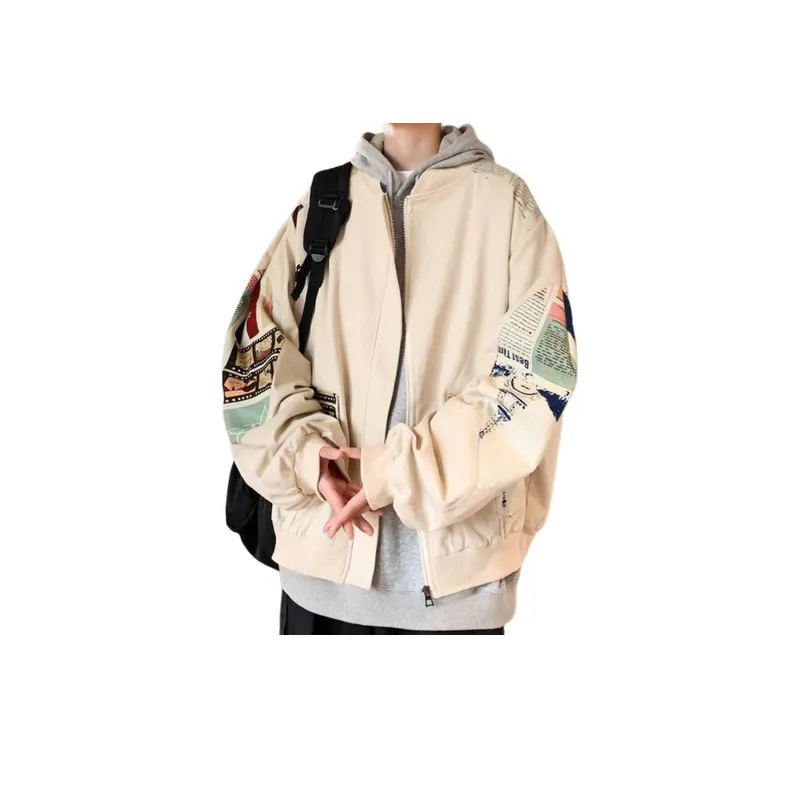 Trendy Large Size Patchwork Jacket-6