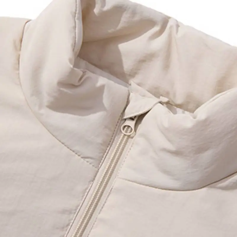Casual Simple White Duck Down Jacket-6
