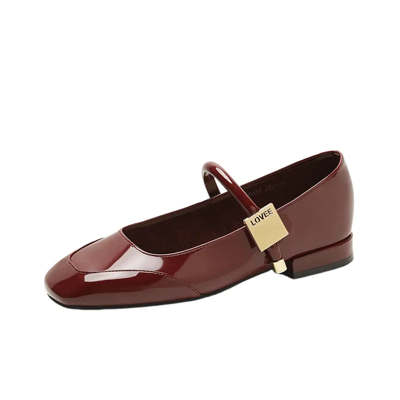 Casual Plain Mary Jane Shoes-5