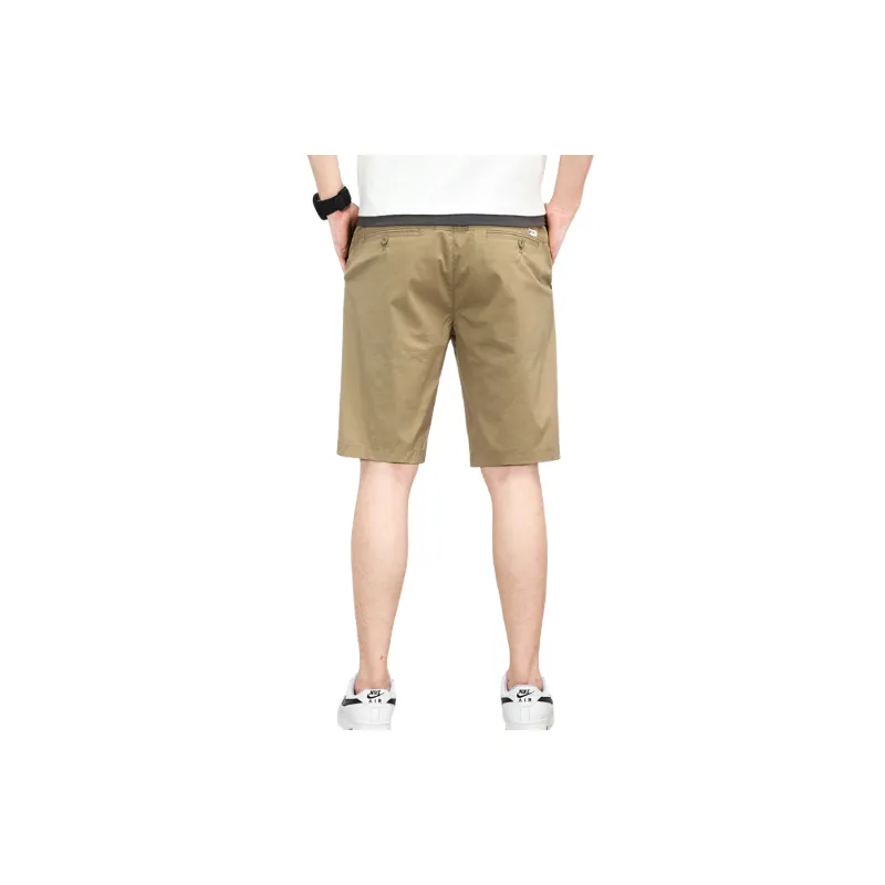 Simple Plain Cotton Casual Shorts Unisex-5