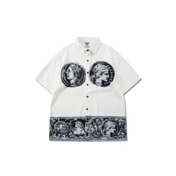 Retro Printed Shirt Suit swag OOTD