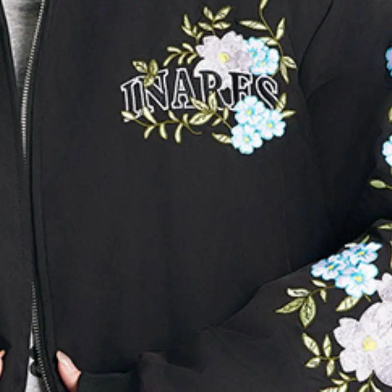 Fashionable Embroidery Quilted Jacket-3