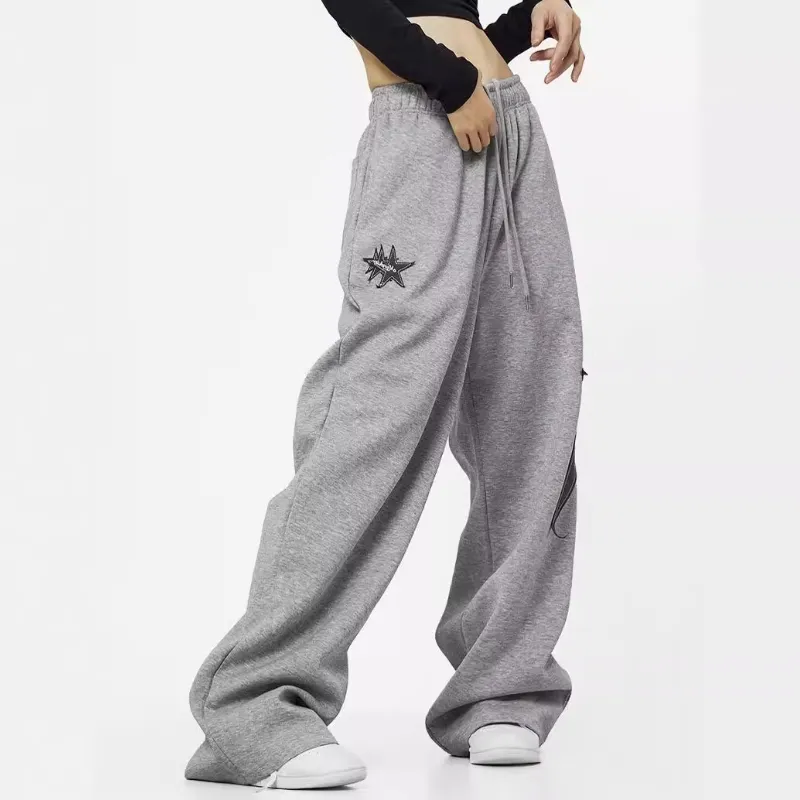 Retro Casual Knit Sweatpants-2
