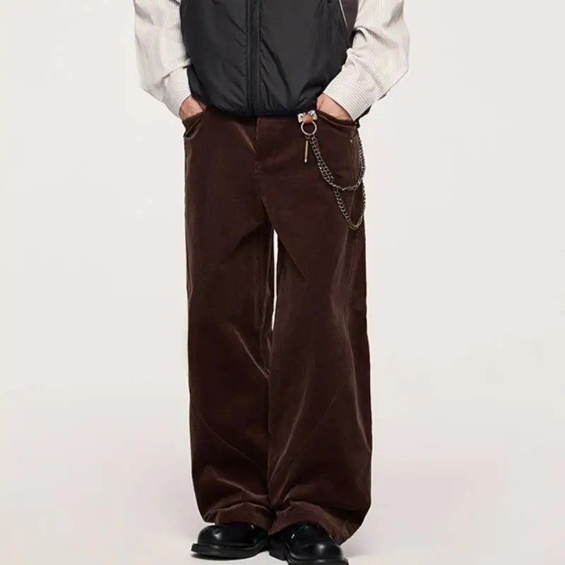 Retro Loose Corduroy Cargo Pants-2