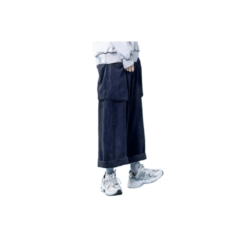 Street Loose Corduroy Baggy Casual Pants-3