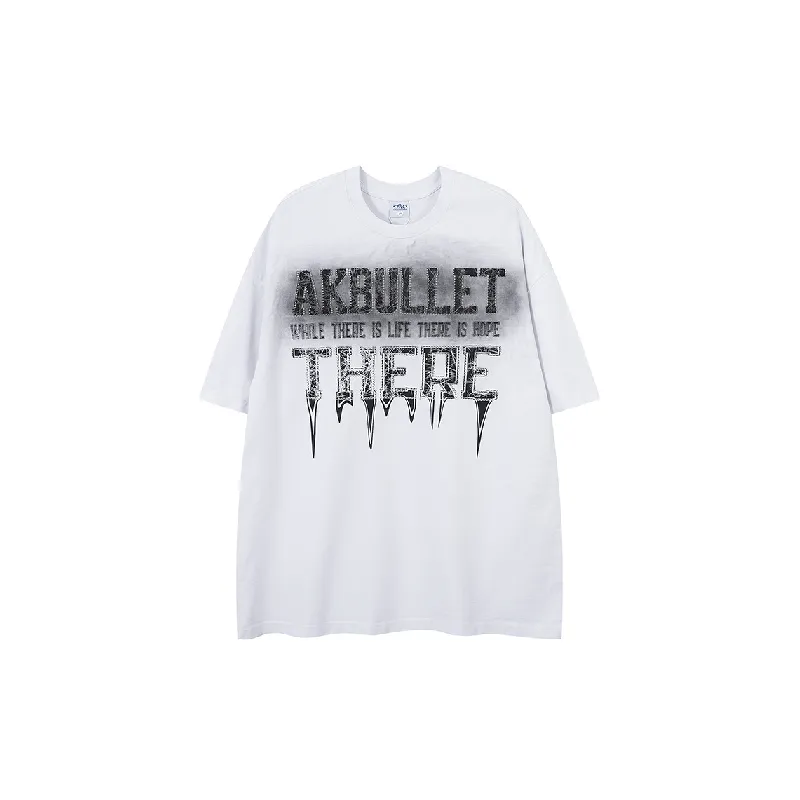 Street Loose Combed Cotton T-Shirt-0