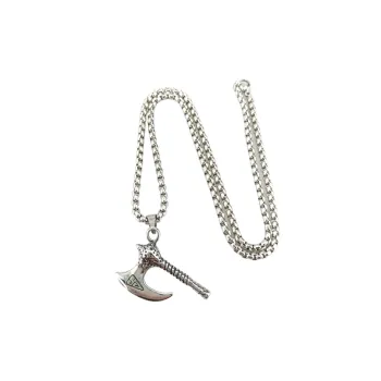 Retro Stainless Steel Viking Axe Necklace