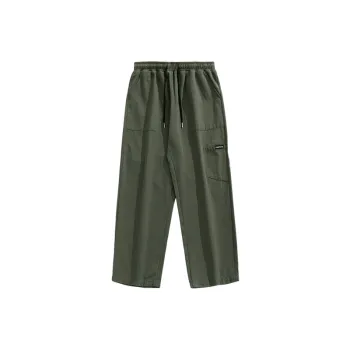 Fashionable Loose 100% Cotton Cargo Pants