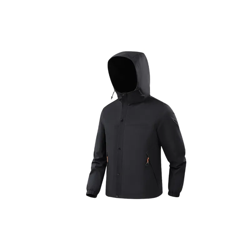 Basics Contrast Color Polyester Outdoor Jacket-8