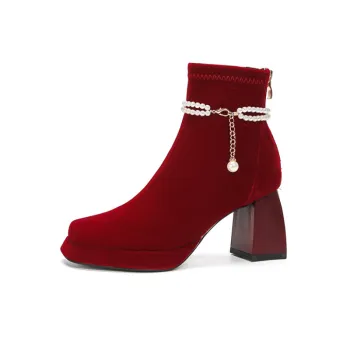 Elegant Pearls High Heels