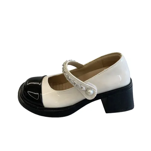 Casual Contrast Color Mary Jane Shoes