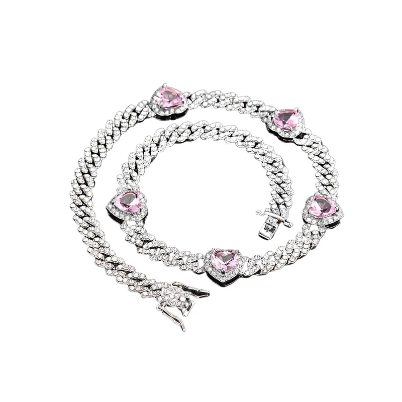 Zircon Cuban Chain Necklace-6