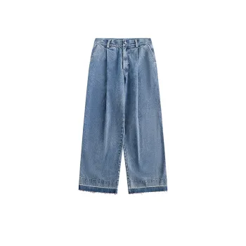 Retro Fashionable Washed Jeans