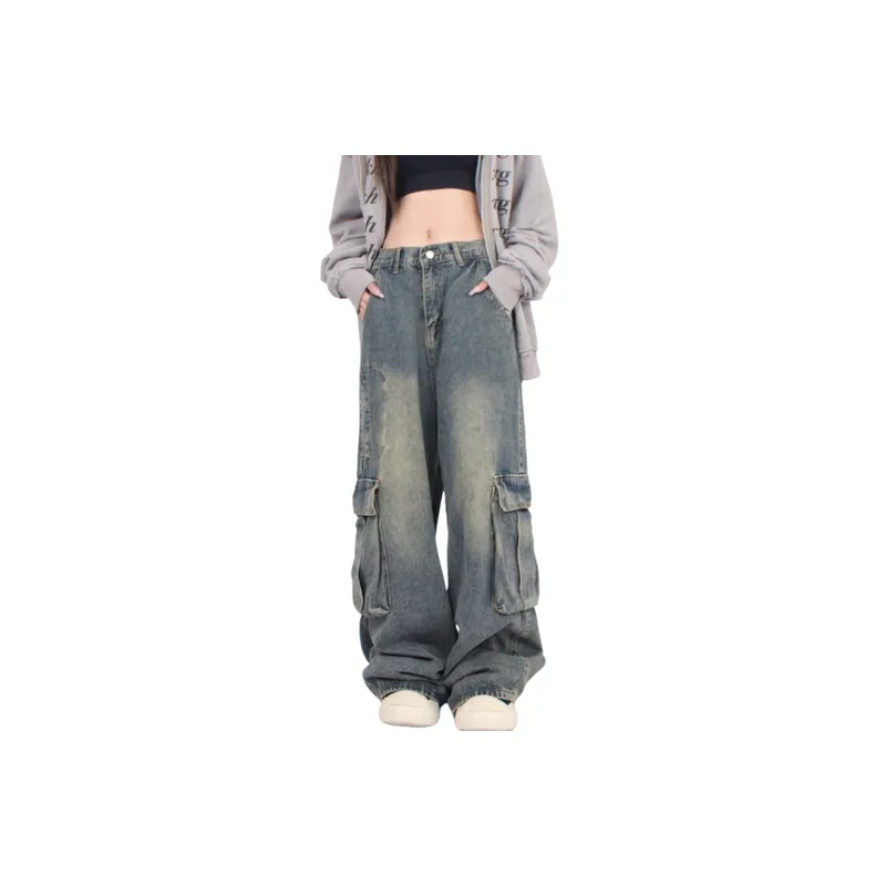 Loose Straight Leg Jeans-0