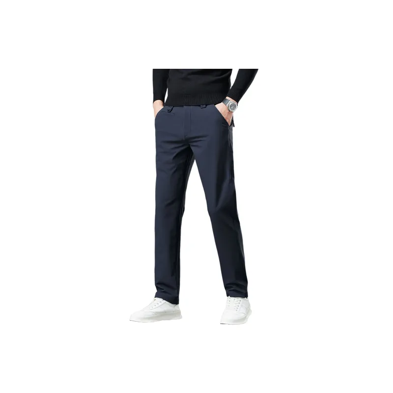 Fashionable Loose Blended Synthetic Fabrics Casual Pants-0