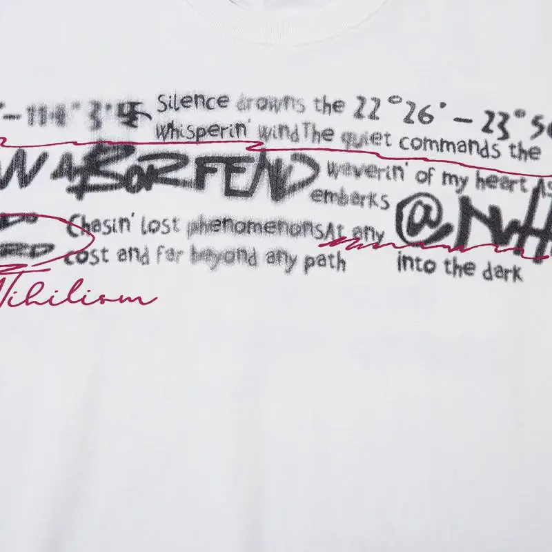 Casual Letter 100% Cotton T-Shirt-2