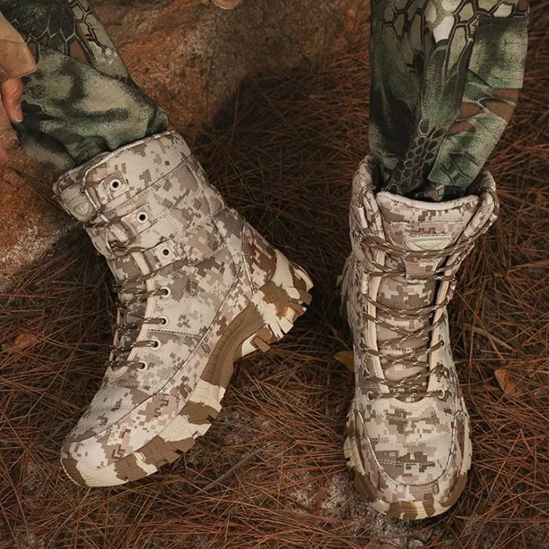 Sporty Camo Outdoor Boots-2