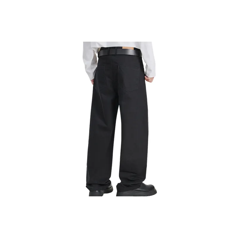 Loose Straight Leg Cotton Casual Pants-1