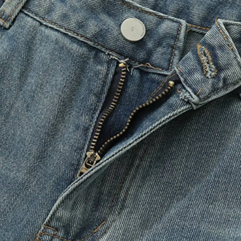 Loose Simple Jeans-4