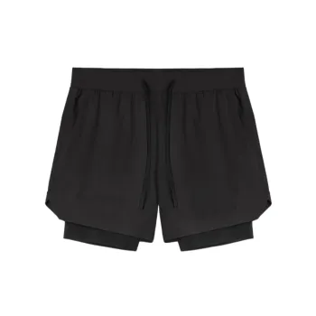 Sporty Breathable Four Way Stretch Fabric Sports Shorts Unisex