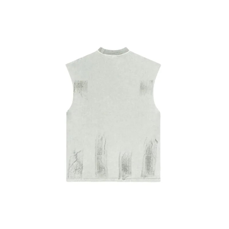 Retro Street Cotton Vest-5