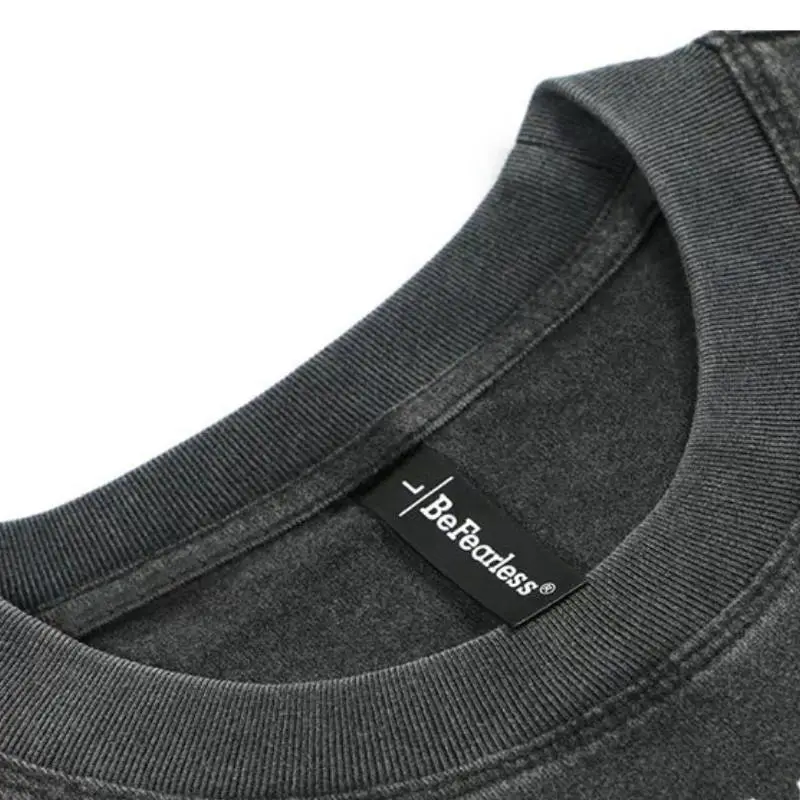 Retro Loose 100% Cotton T Shirt-4