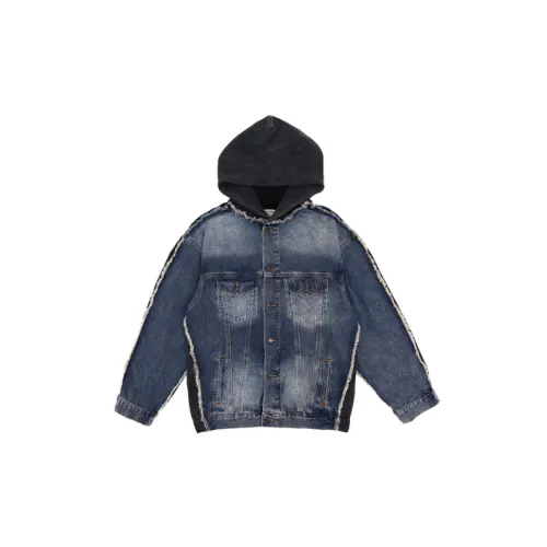 New Fashion Brand Cotton Denim Spliced Old Jacket