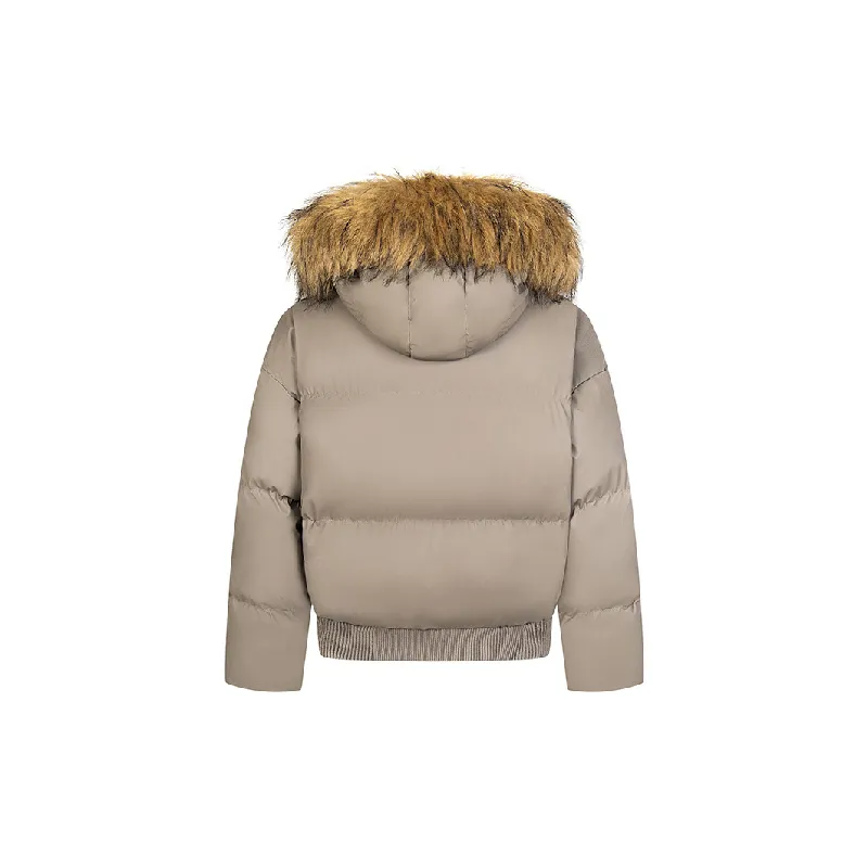 Fashion Simple Blended Synthetic Fabrics Quilted Jacket-1