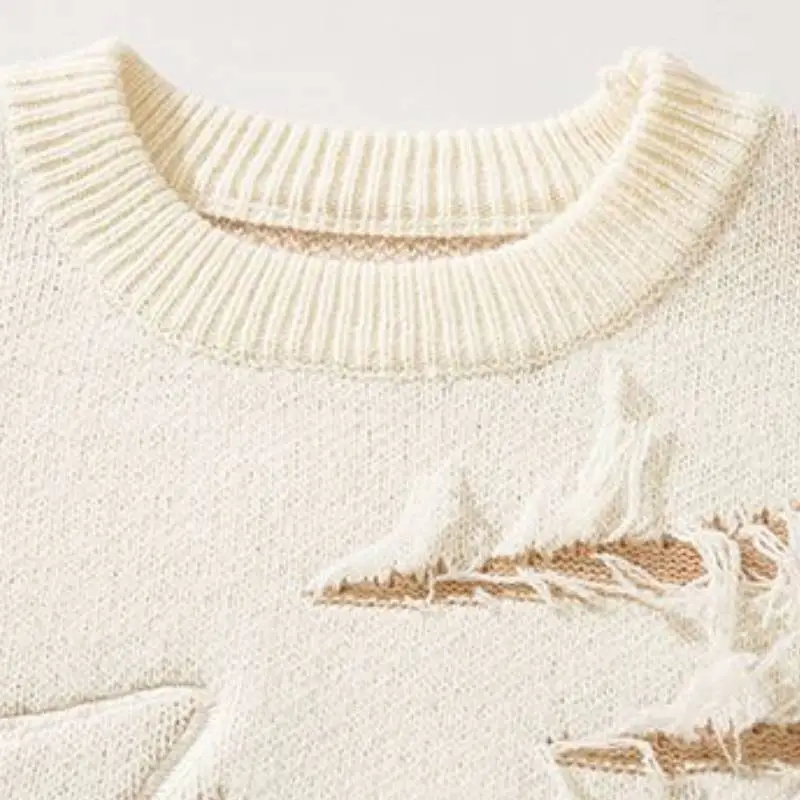Retro Letter Sweater-2