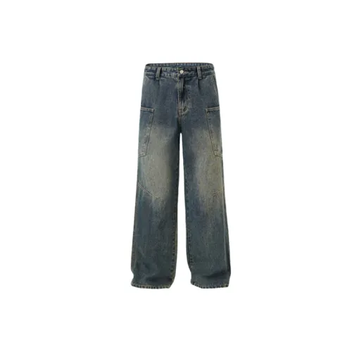 Glamorous Retro Denim Casual Pants