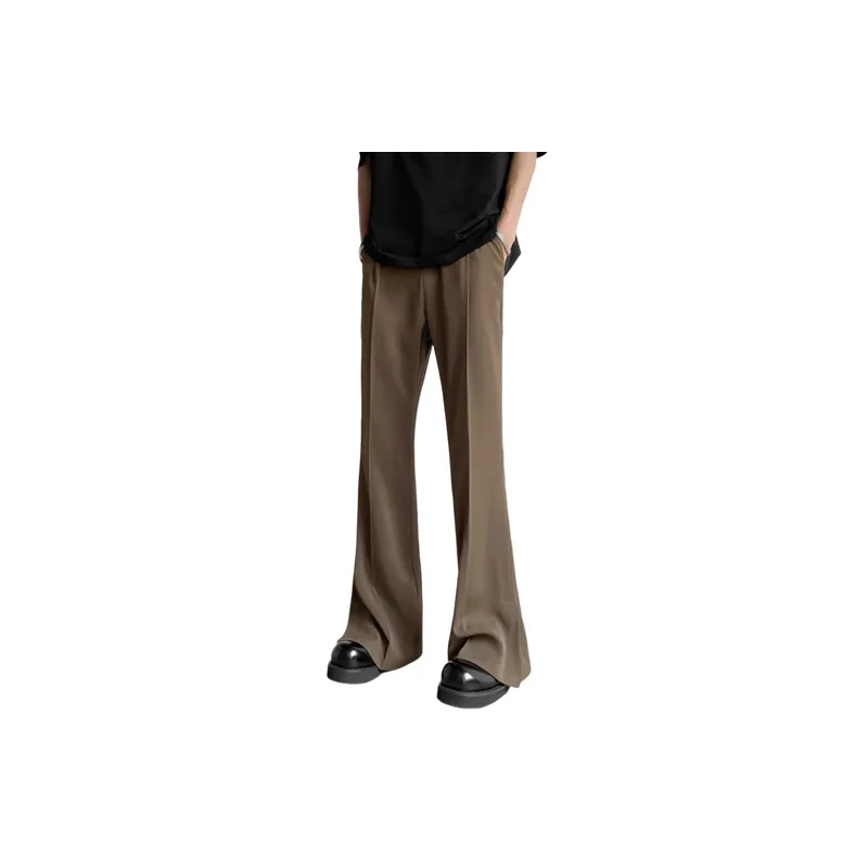Fashionable Loose Straight Leg Suit Trousers-3
