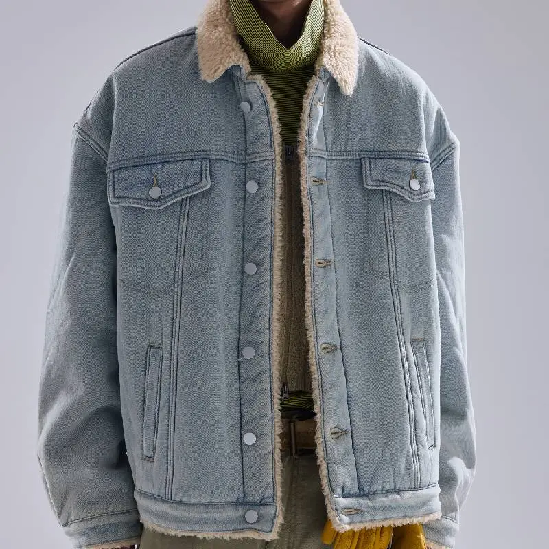 Simple Washed Polyester Jacket-2