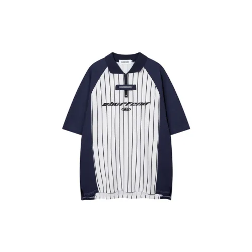 Trendy Loose Striped Polo Shirt