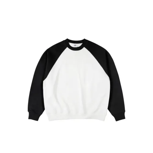 Fleece-lined Raglan Sleeve Crew Neck Loose Sweatshirt