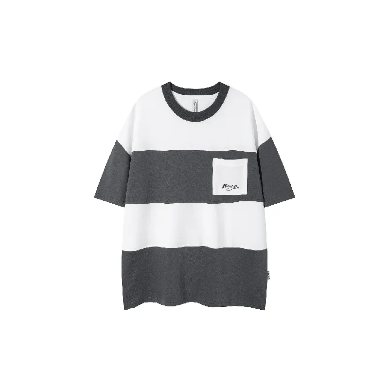 Casual Loose Cotton Blended Fabric T Shirt-0